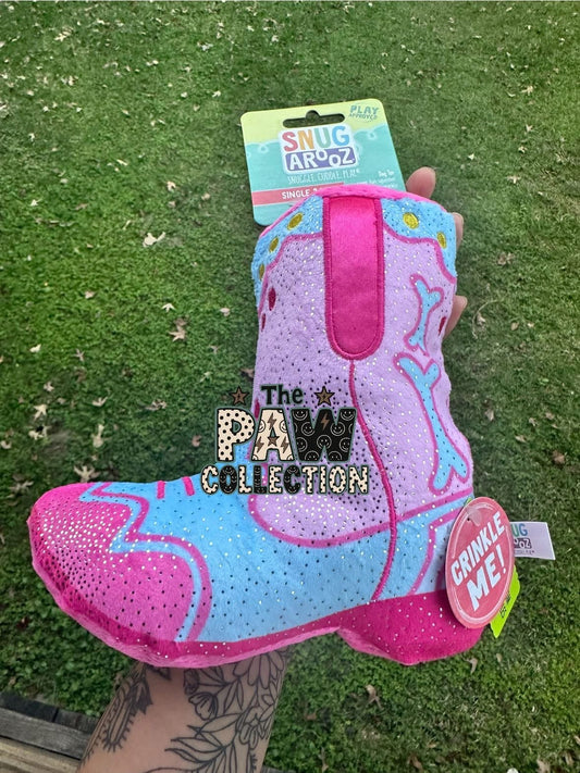 Western Boot Dog Plush Toy