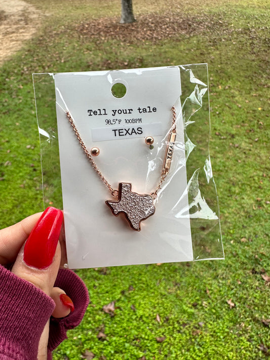 Bronze Tx necklace