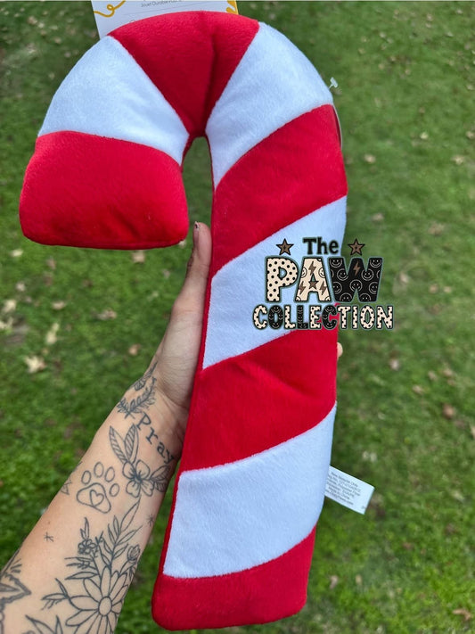Candy cane Dog Plush Toy