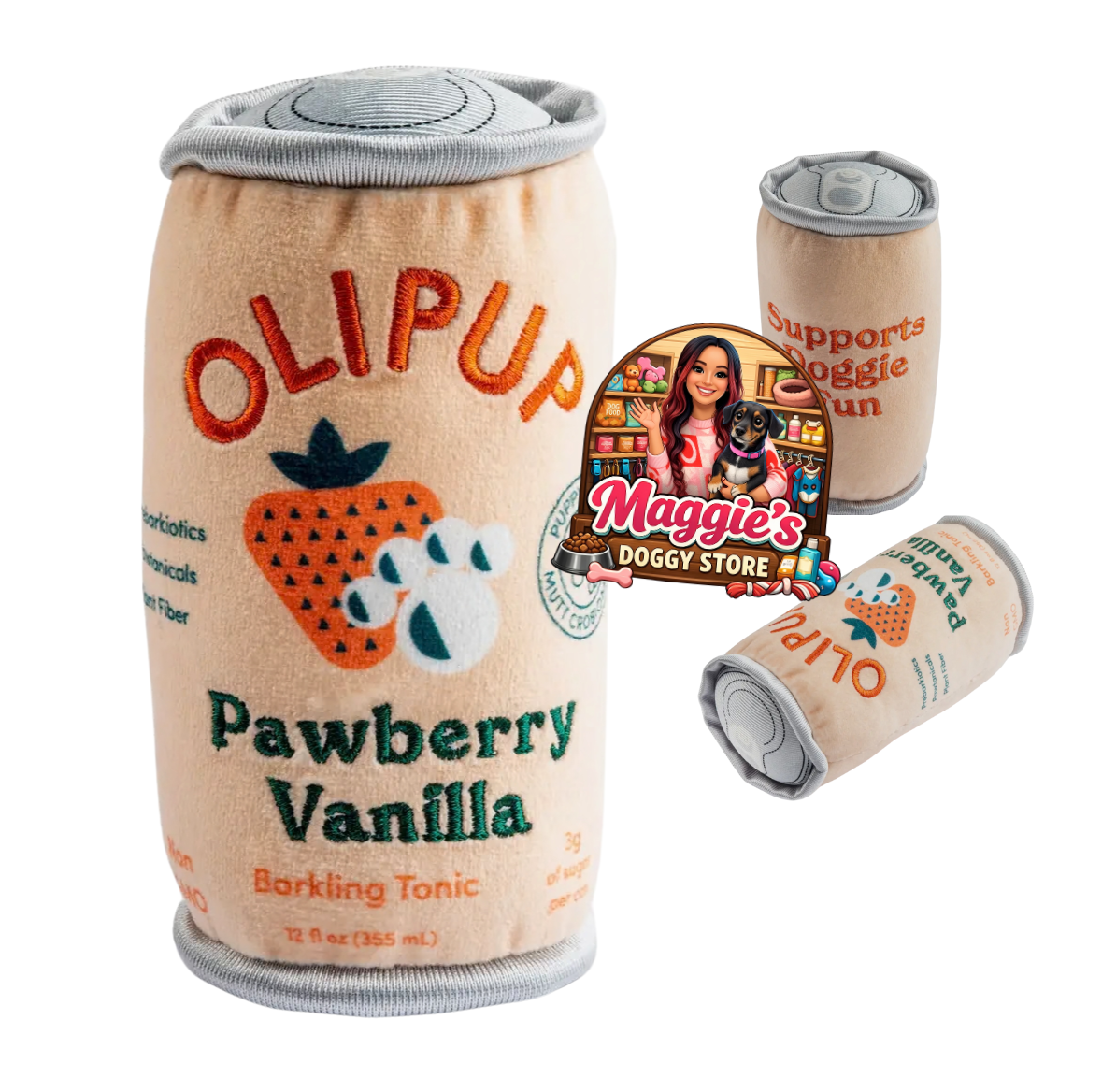 Olipup – Pawberry Vanilla dog toy